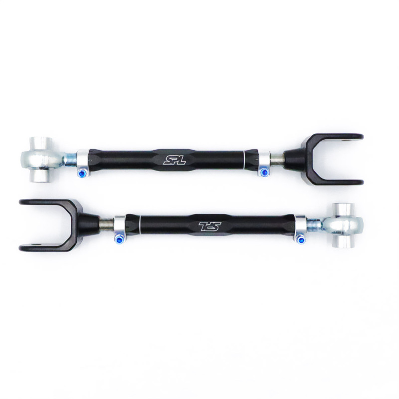 Infiniti Q50 Suspension Arms - Rear - SPL Parts - Adjustable Traction Arms - Dogbone Version - Black Anodized - `14-`27
